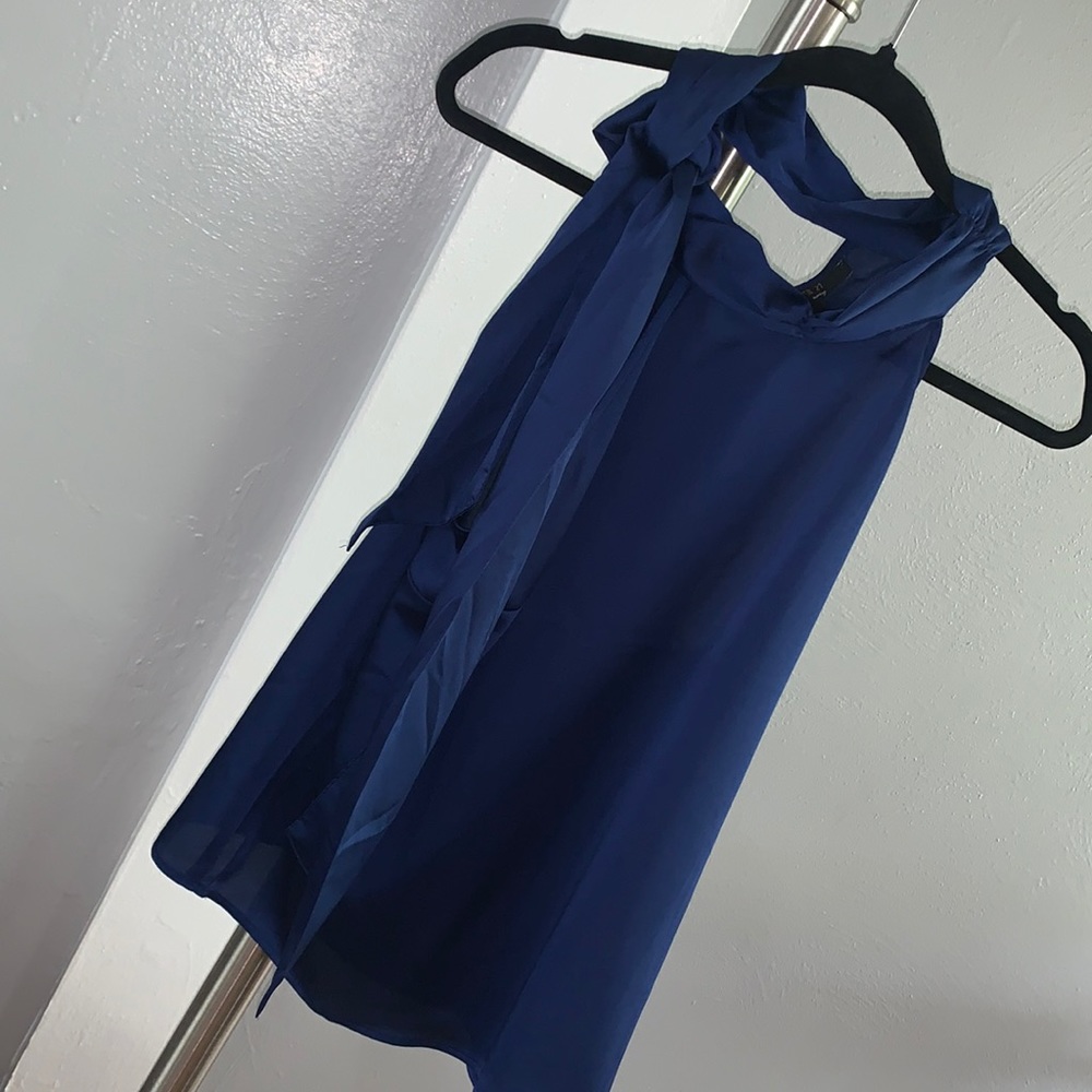 New with tags blue, silky tank top